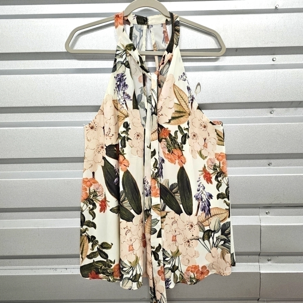 Show me your mumu selena floral halter top
